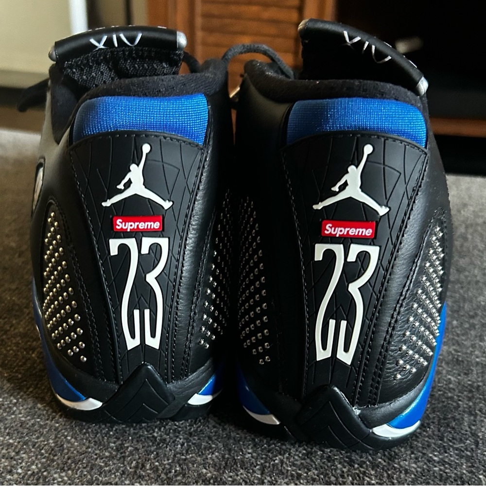 Jordan Supreme Black and Blue High-Tops